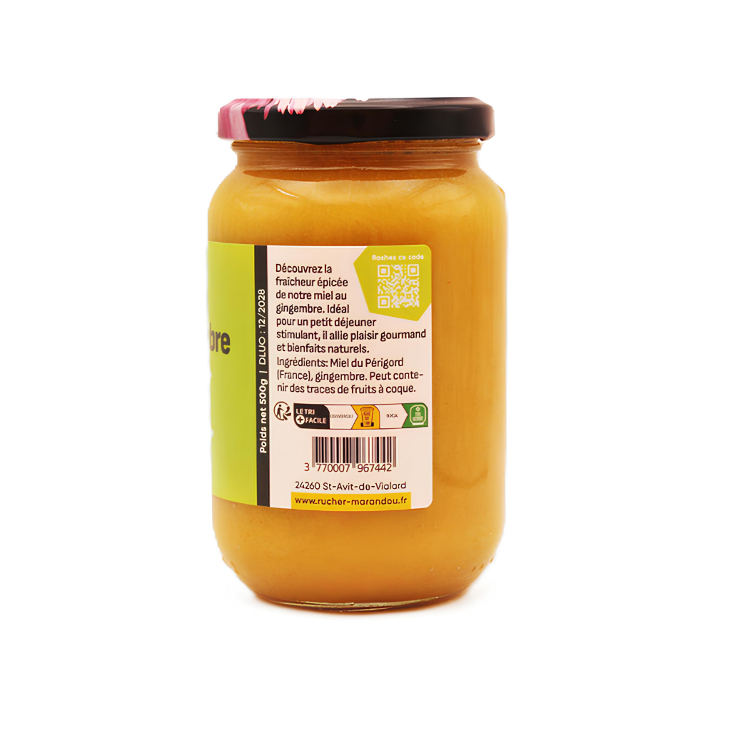 Miel au Gingembre du Périgord 500g – Image 4