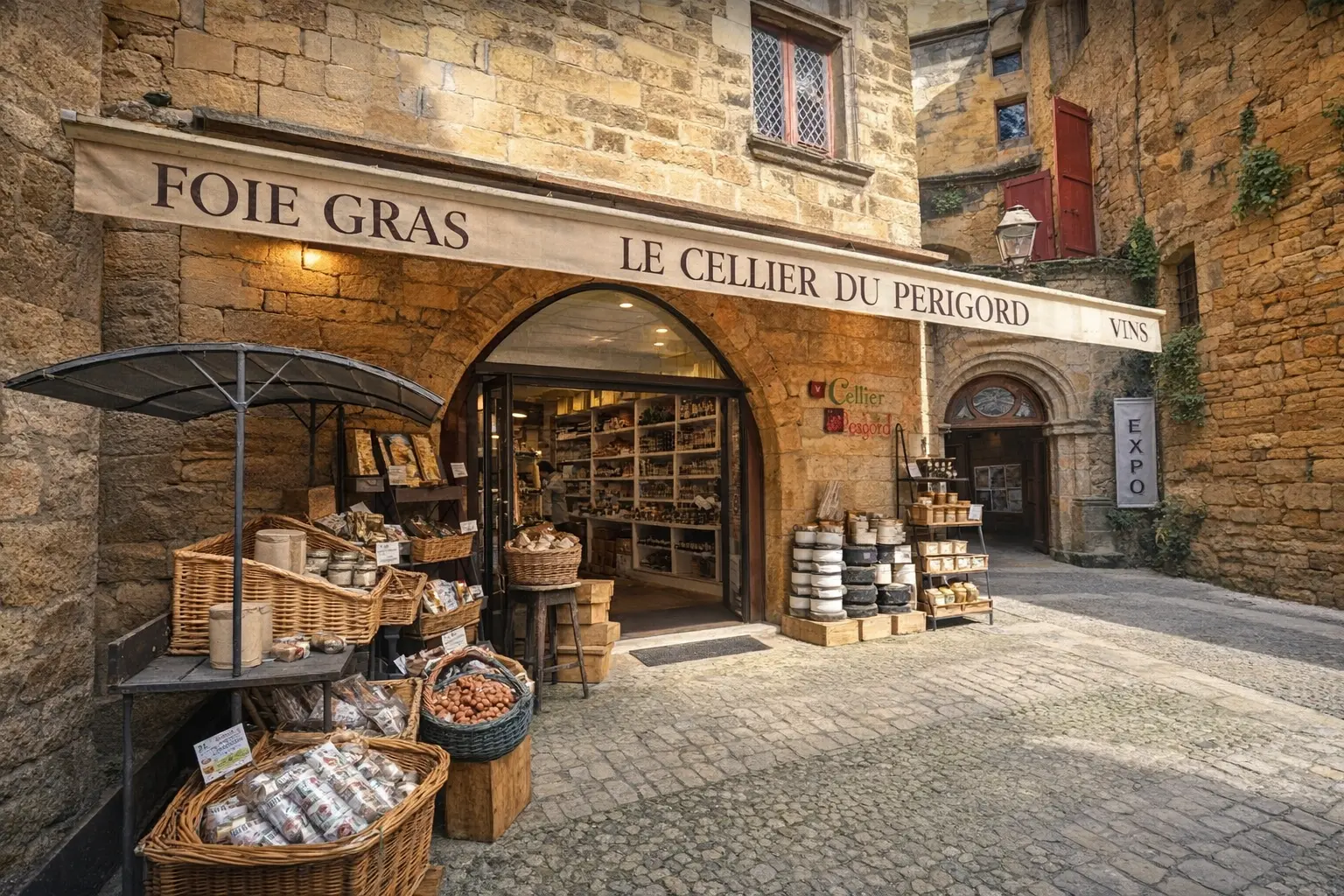 Le Cellier du Périgord boutique de produits du terroir à Sarlat Dordogne