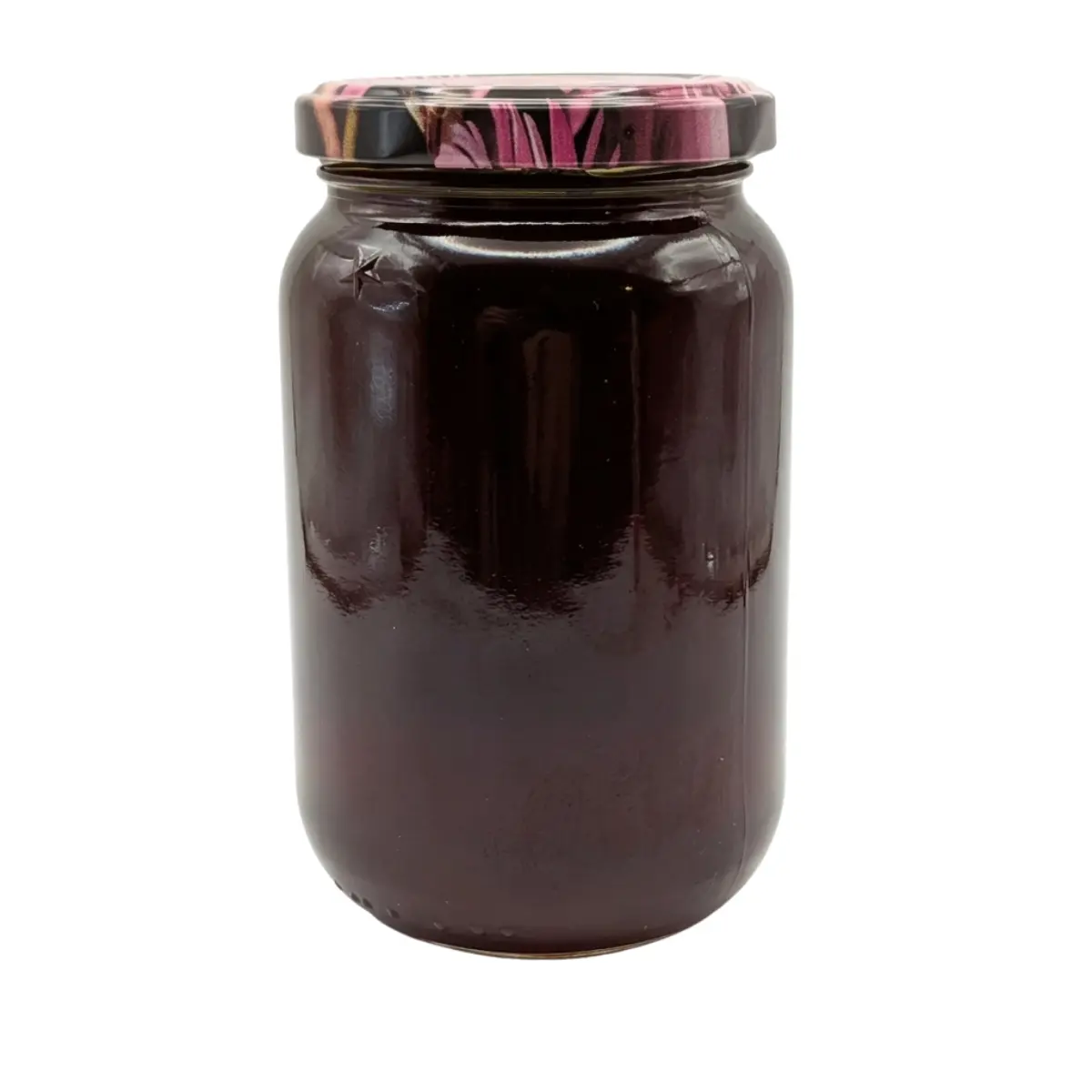 Pot de miel artisanal du Périgord sans étiquette – miel foncé en marque blanche