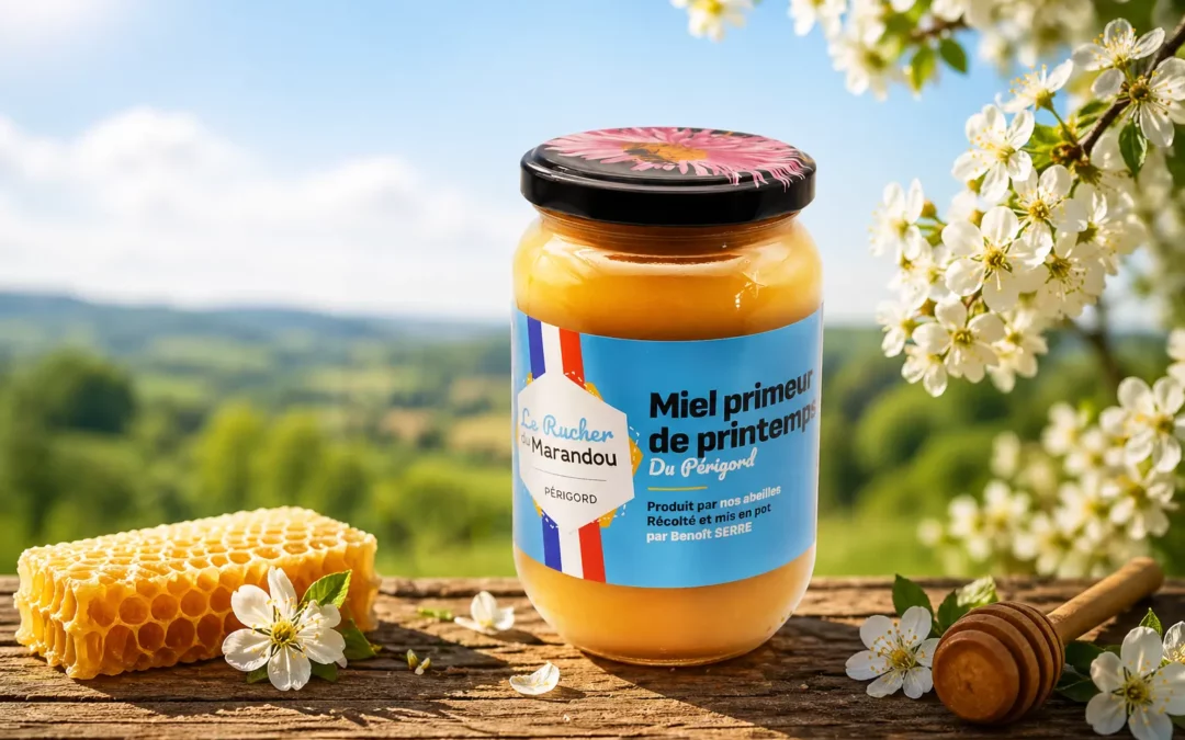 Miel primeur de printemps : une récolte exceptionnelle au rucher