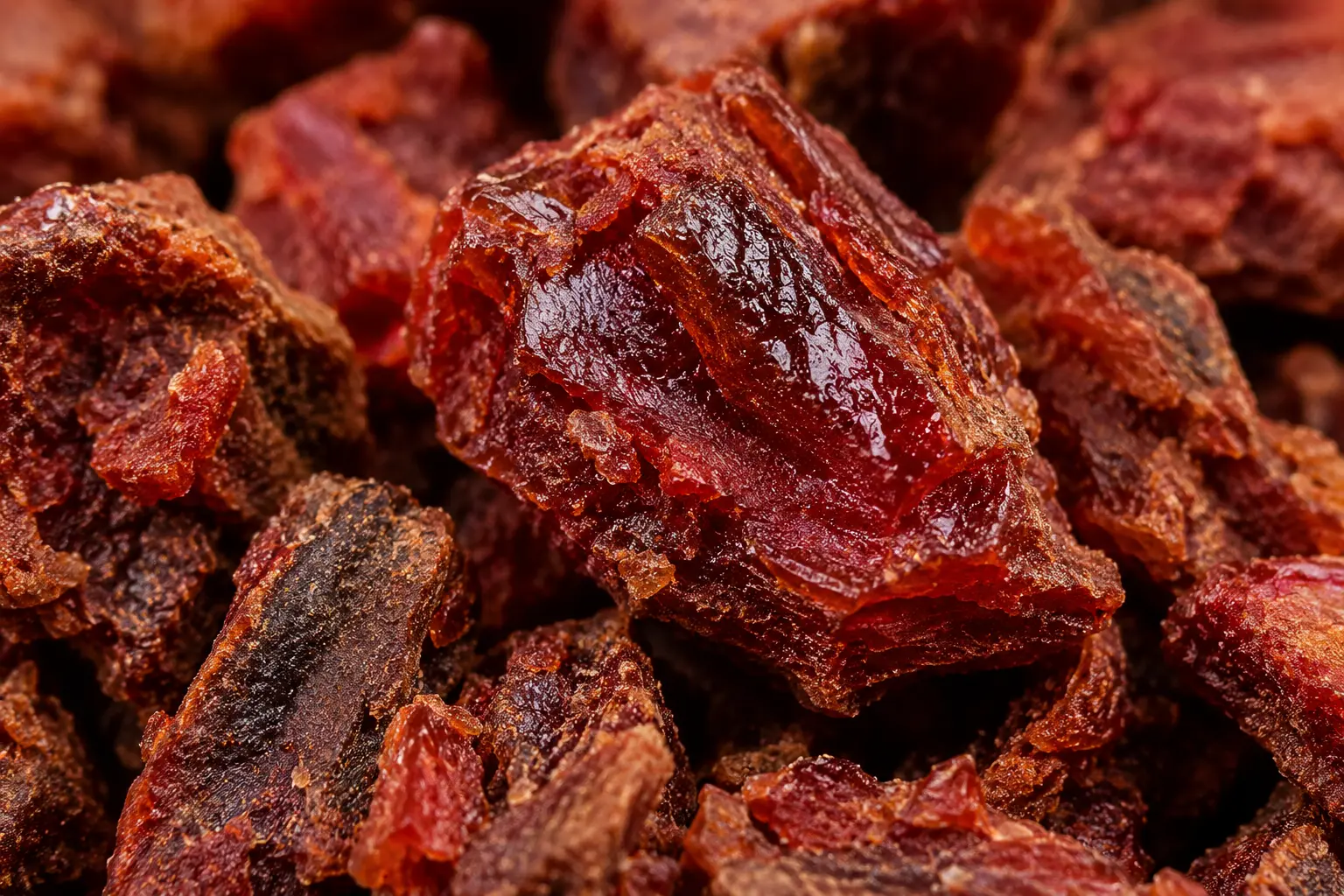 Macro de propolis rouge montrant sa texture résineuse et ses nuances rouge sombre