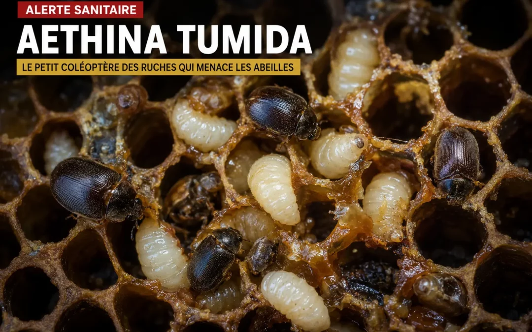 Aethina tumida : le petit coléoptère des ruches qui menace les abeilles